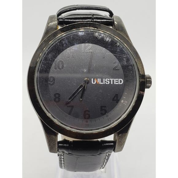 Unlisted Kenneth Cole UL1288 A126-14. Large black on black face, working watch - Picture 1 of 10